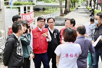 水利局預佈移動抽水機 減緩三民市場遇大潮積淹水　長期防洪(潮)抽水設施預計今年底完工啟用1